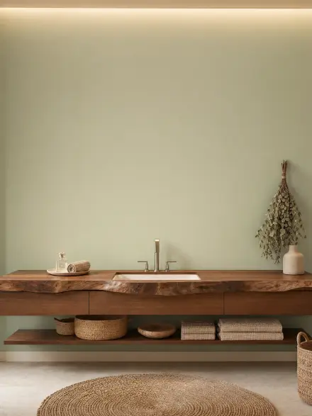 Bathroom interior photo for placing wall art