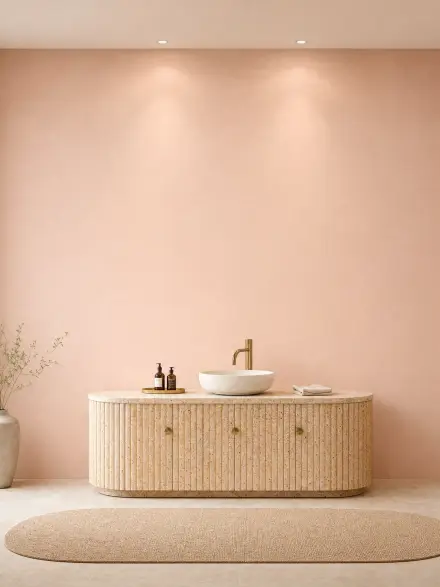Bathroom interior photo for placing wall art