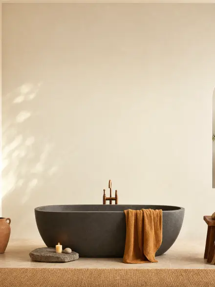 Bathroom interior photo for placing wall art