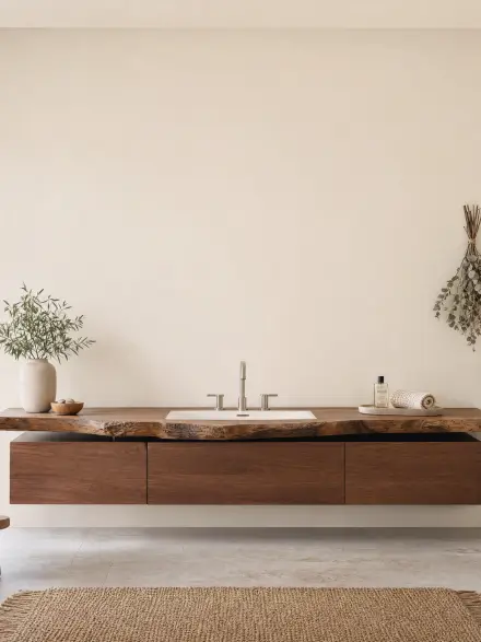 Bathroom interior photo for placing wall art