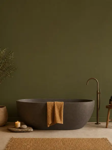 Bathroom interior photo for placing wall art
