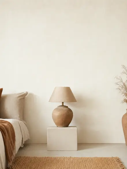 Bedroom interior photo for placing wall art