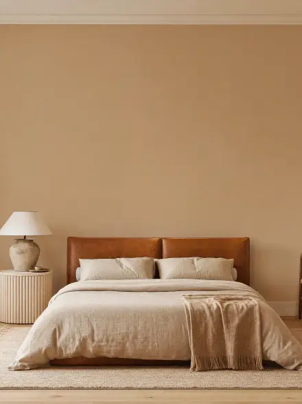 Bedroom interior photo for placing wall art