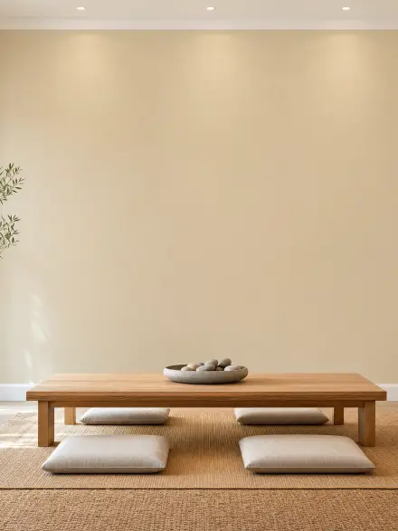 Living room interior photo for placing wall art