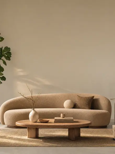 Living room interior photo for placing wall art