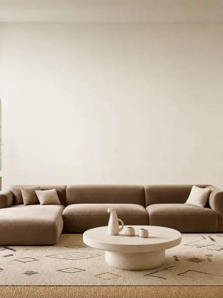 Living room interior photo for placing wall art