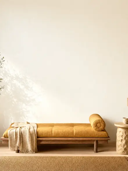 Living room interior photo for placing wall art