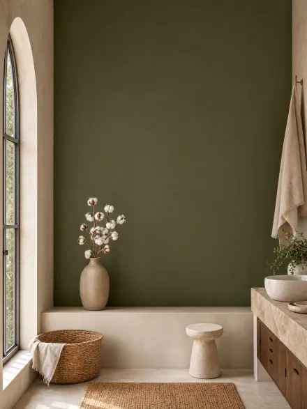 Bathroom interior photo for placing wall art