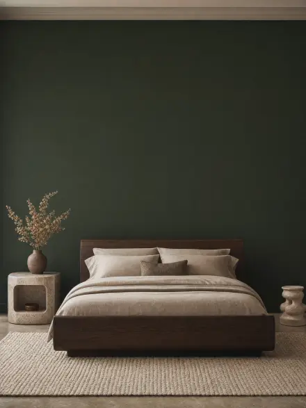 Bedroom interior photo for placing wall art