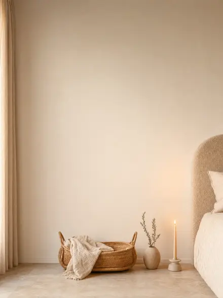 Bedroom interior photo for placing wall art