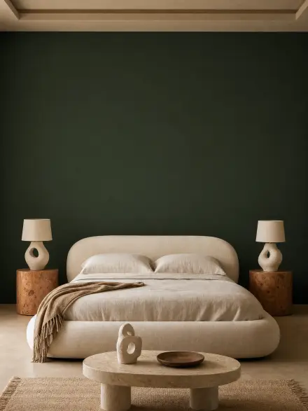 Bedroom interior photo for placing wall art